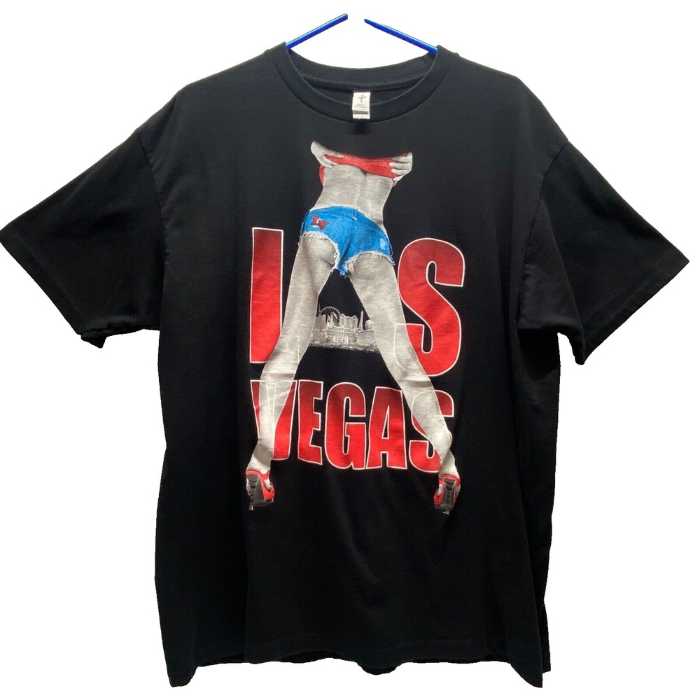 Urban 360 T-Shirt Men's 2XL Black Las Vegas Graphic Tee Cotton Blend EUC